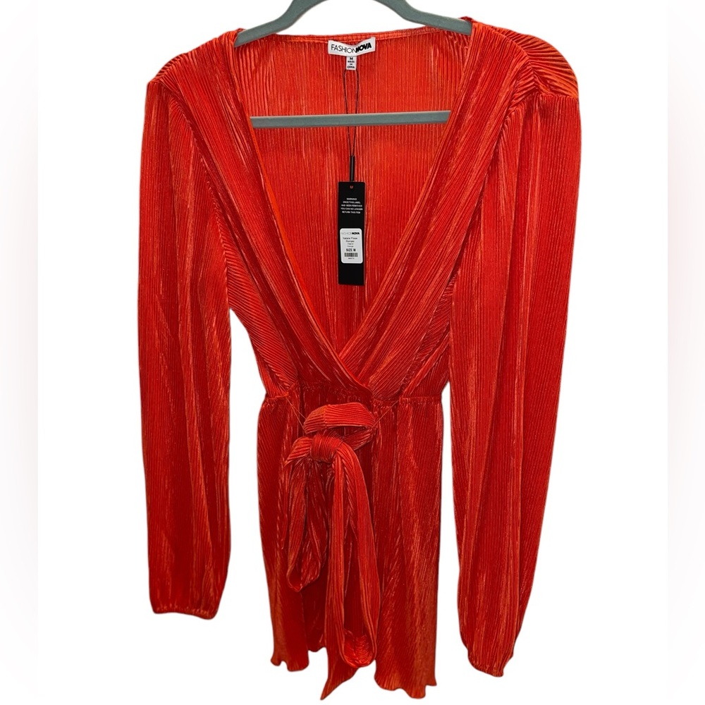 Fashion nova orange romper